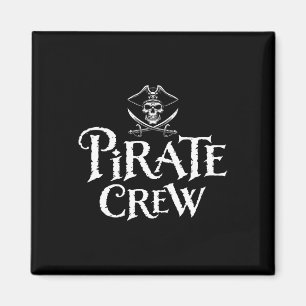 Pirate Crew Funny Halloween Costume Dad Mum Boys G Magnet
