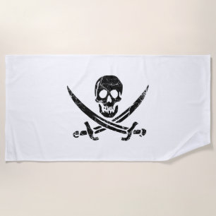 Pirate Cross Beach Towel