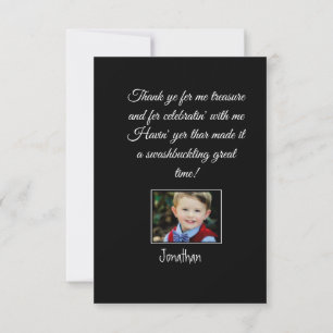 Pirate Crossbone Thank You Card
