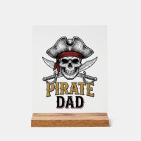 Pirate Dad Skull Sword Vintage Engraving Shirt_1
