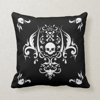Pirate Damask Throw Pillow