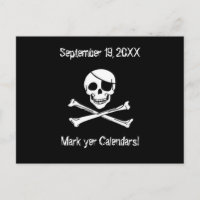 Pirate Day Party Invitation Postcard