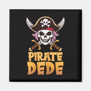 Pirate Dede Funny Captain Matching Grandma Hallowe Magnet