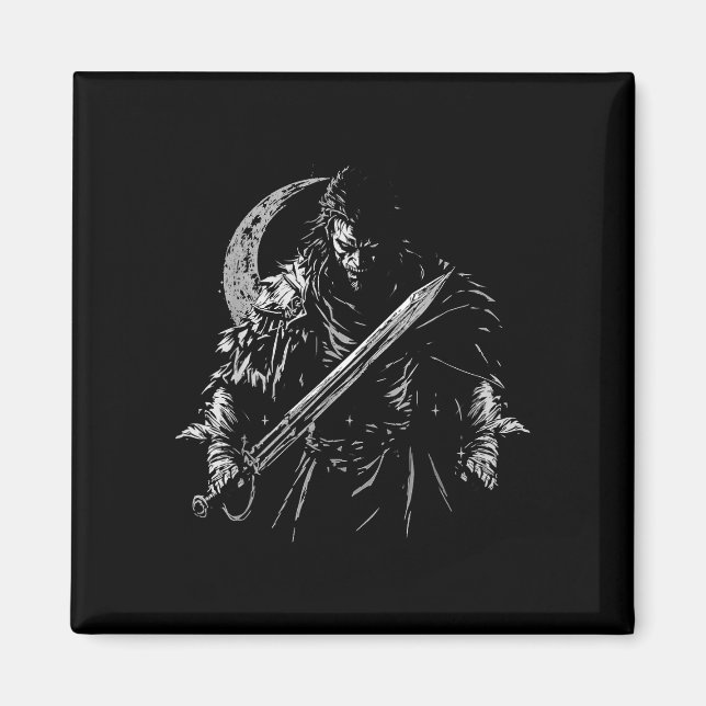Pirate demon with sword  magnet (Front)