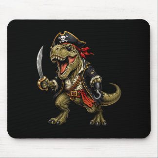 Pirate dinosaur dino trex halloween costume funny mouse pad