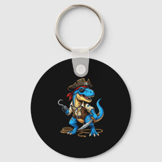 Pirate dinosaur t rex boys girls kids funny key ring