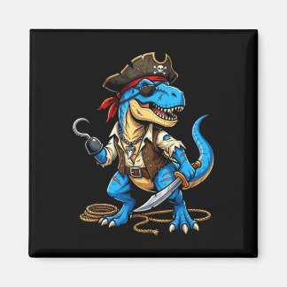 Pirate dinosaur t rex boys girls kids funny magnet