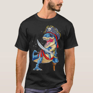 Pirate Dinosaur T-Rex Kids Tee Dino Costume