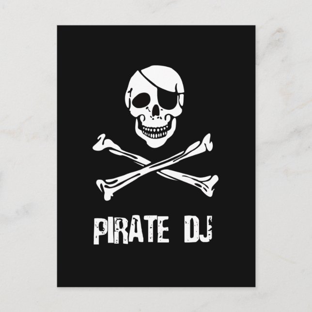 Pirate DJ Postcard (Front)
