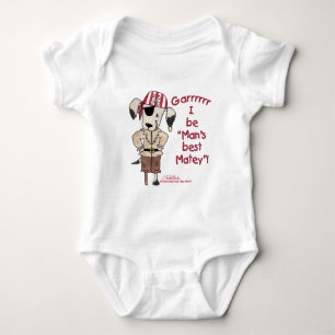 Pirate Dog "Mans Best Matey!" Baby Bodysuit