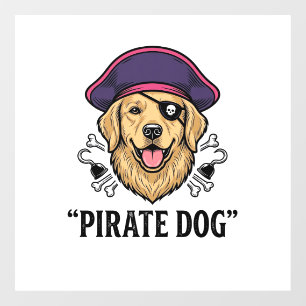 Pirate Dog Vintage Engraving Shirt Design_1
