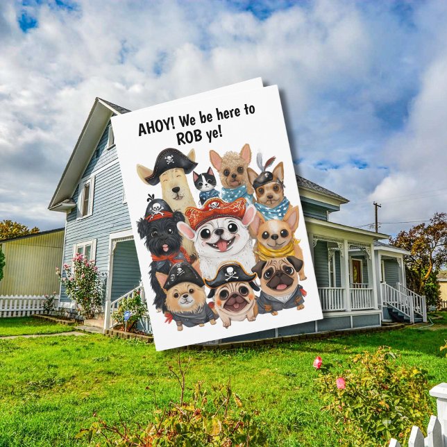 Pirate Dogs Birthday Message - Robbing Years Card (Creator Uploaded)