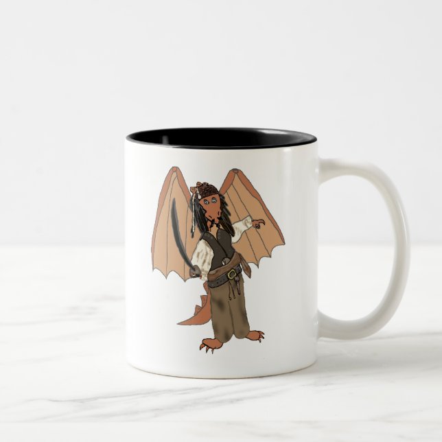 Pirate Dragon Two - Tone Mug (Right)