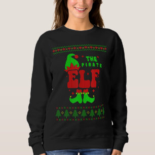 Pirate Elf Family Matching Ugly Sweater Christmas