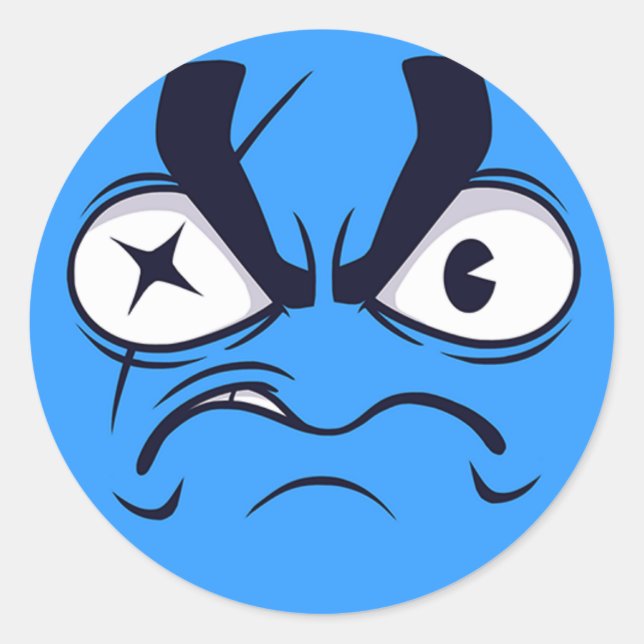 Pirate Emoji Classic Round Sticker (Front)