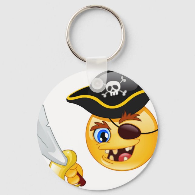 pirate emoji key ring (Front)