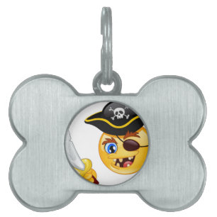 pirate emoji pet tag