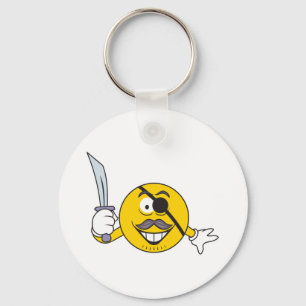 Pirate Face Key Ring