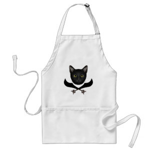 Pirate Flag Cat Standard Apron