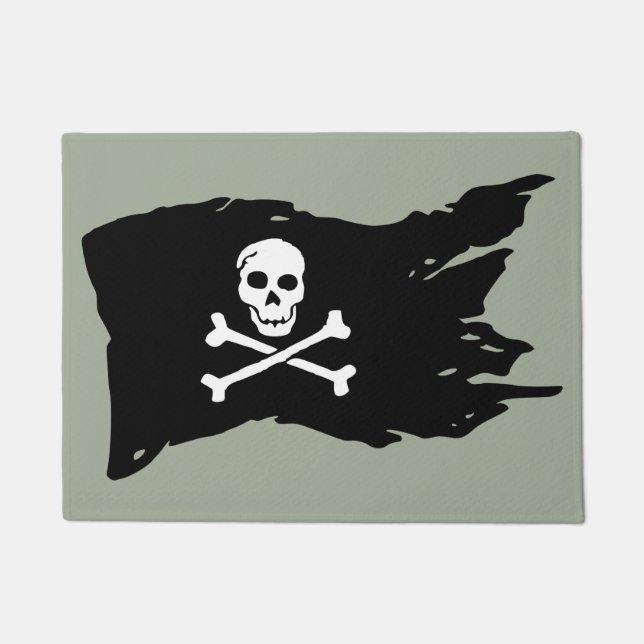 Pirate Flag Doormat (Front)