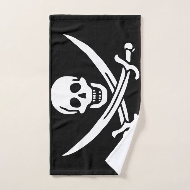 Pirate Flag Hand Towel (Hand Towel)