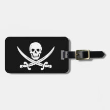 Pirate Flag Jolly Roger Bagage Tag