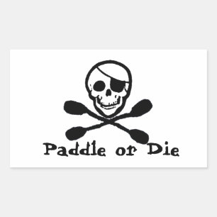 Pirate Flag Kayak Sticker