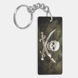 Pirate flag key ring