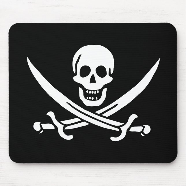 Pirate Flag Mouse Pad (Front)