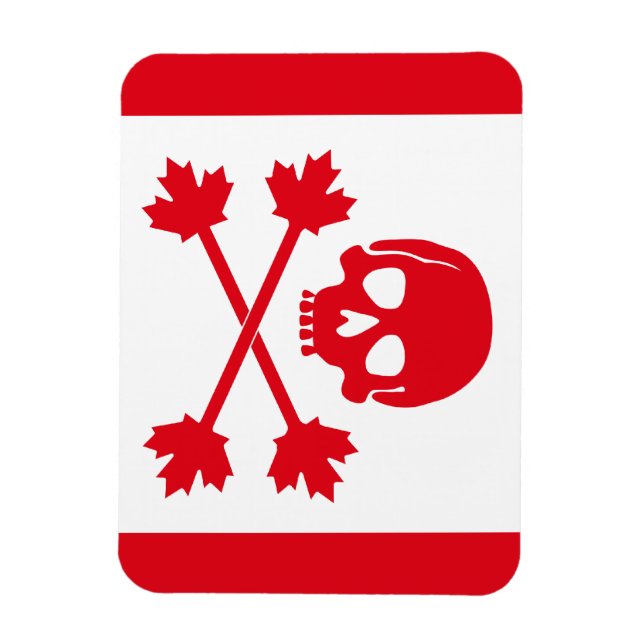 Pirate Flag of Canada Magnet (Vertical)
