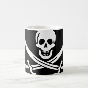 Pirate Flag of Captain Calico Jack Rackham Magic Mug