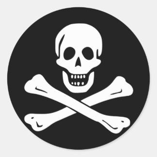 Pirate Flag of Edward England Classic Round Sticker
