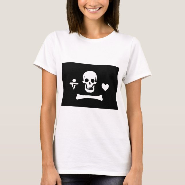 Pirate Flag of Stede Bonnet T-Shirt (Front)