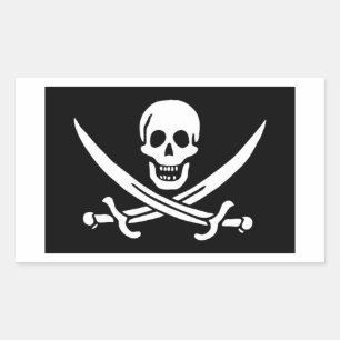 Pirate Flag Rectangular Sticker