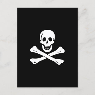 Pirate Flag Skull and Crossbones Jolly Roger Postcard