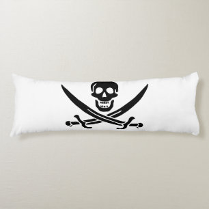 Pirate Flag Skull Crossed Swords Body Cushion