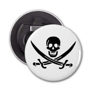 Pirate Flag Skull Crossed Swords Bottle Opener