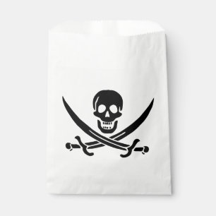 Pirate Flag Skull Crossed Swords Favour Bag