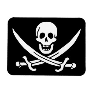 Pirate Flag Skull Crossed Swords Magnet