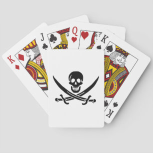 Pirate Flag Skull Crossed Swords Playing Cards