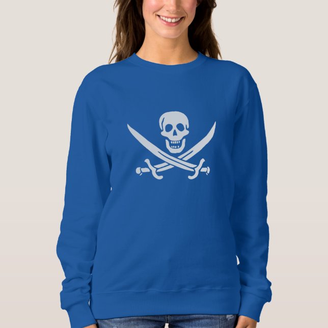 Pirate Flag Skull Crossed Swords Sweatshirt (Front)