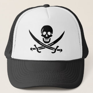 Pirate Flag Skull Crossed Swords Trucker Hat
