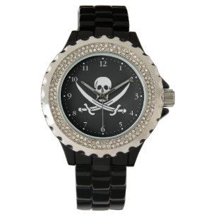 Pirate Flag Skull Crossed Swords Watch