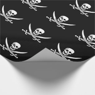 Pirate Flag Skull Crossed Swords Wrapping Paper