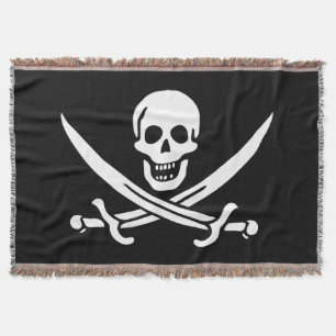 Pirate Flag Throw Blanket