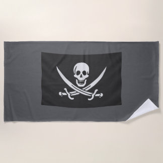 Pirate flag towel Jolly Rogers