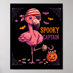 Pirate flamingo arrr halloween costume men women poster