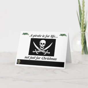 Pirate for Life Holiday Card