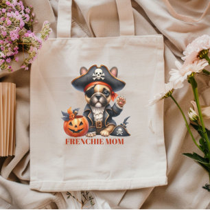Pirate French Bulldog Halloween Frenchie Mum Tote Bag