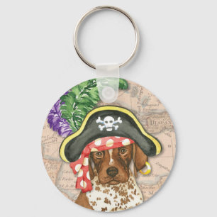 Pirate German Shorthaired Pointer Keychain